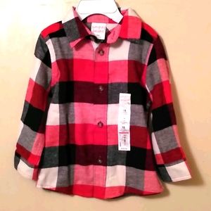 Jumping beans Flannel Shirt 18 Mo. Boys